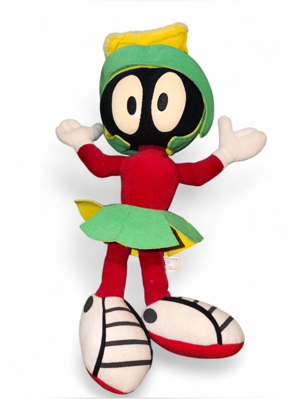 Rare vintage Green-Red Marvin the Martian Plush Toy